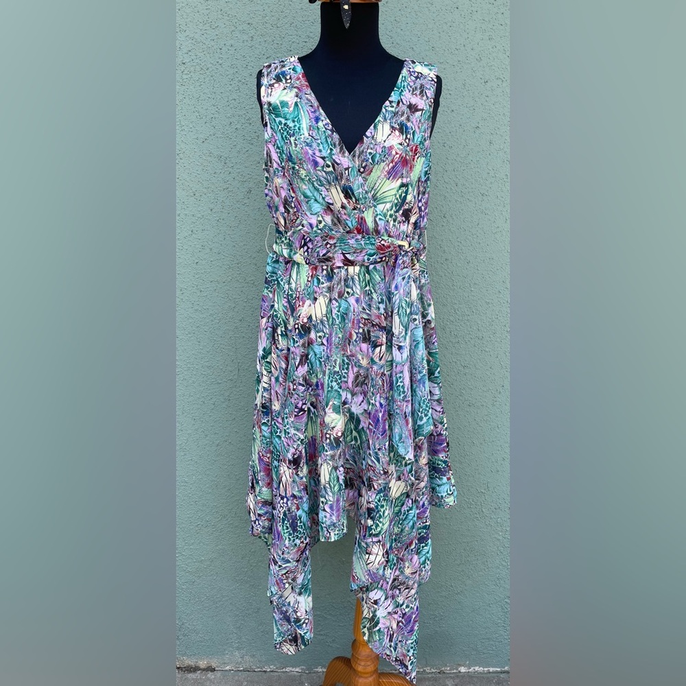 Floral Asymmetrical Maxi Dress